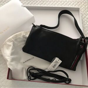 NEW Hammitt Kyle.  Black leather.  Includes tag, dust bag and box.